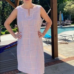 Pink and blue gingham Talbots dress